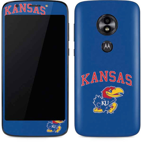 University of Kansas Collegiate Text Moto E5 Play Skin